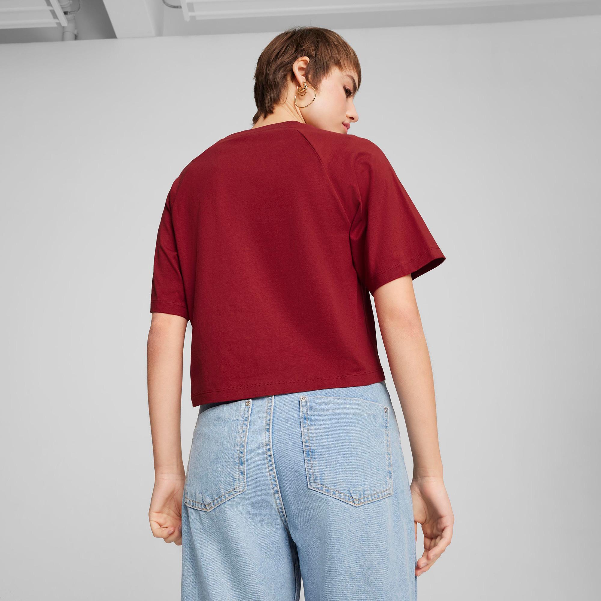 Puma Classics Relaxed Kadın Kırmızı T-Shirt