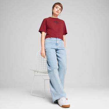  Puma Classics Relaxed Kadın Kırmızı T-Shirt