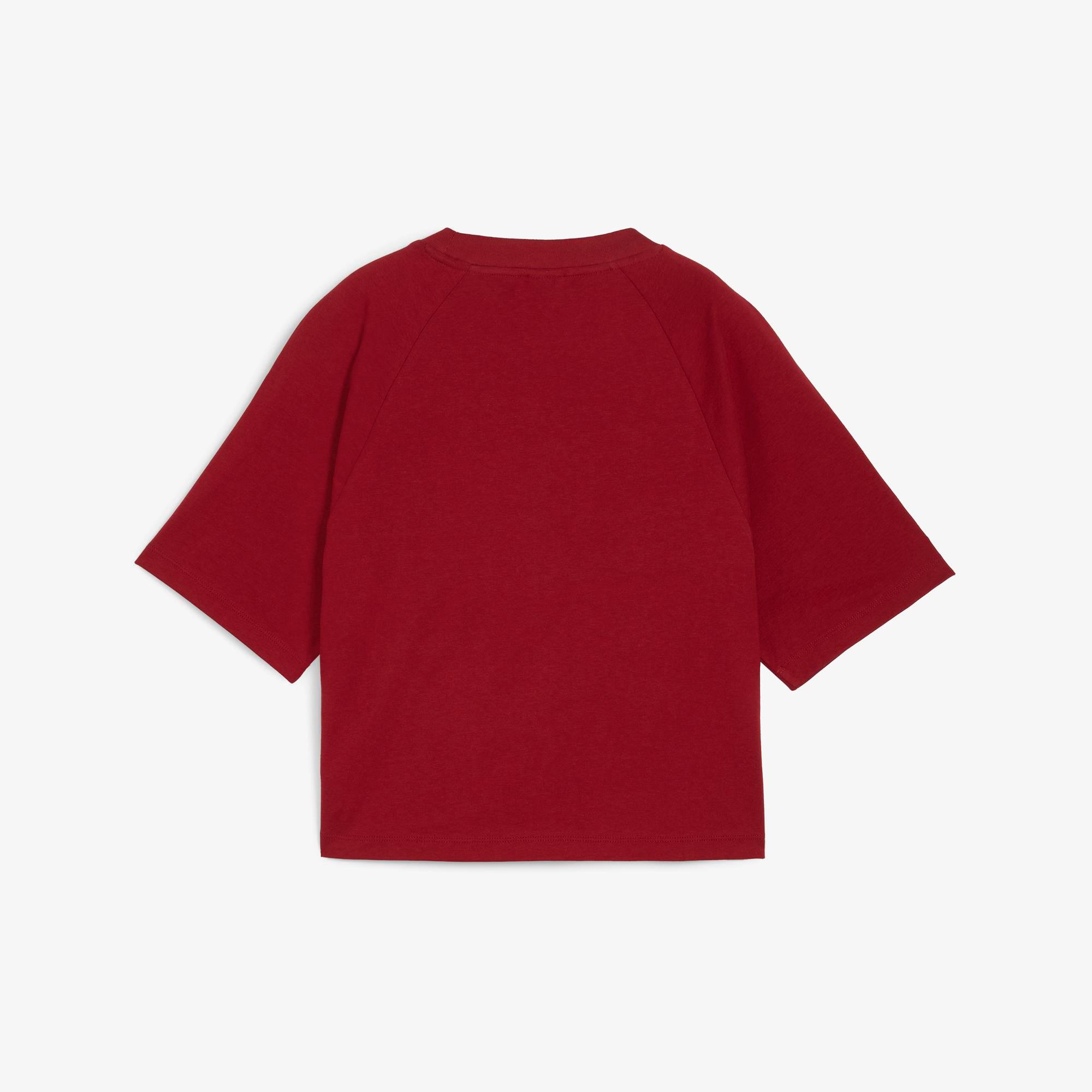 Puma Classics Relaxed Kadın Kırmızı T-Shirt