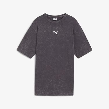  Puma Dare To Relaxed Washed Kadın Gri T-Shirt