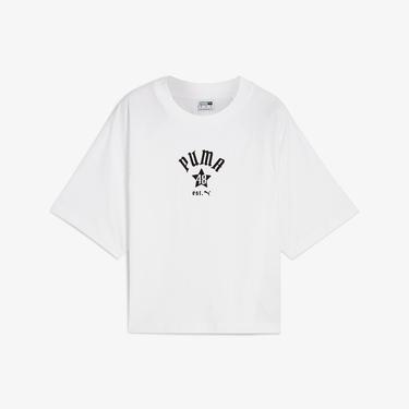  Puma Classics Relaxed Kadın Beyaz T-Shirt