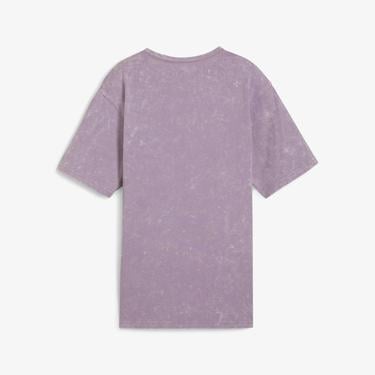  Puma Dare To Relaxed Washed Kadın Mor T-Shirt