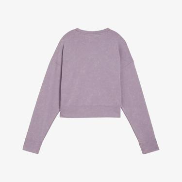  Puma Dare To Relaxed Washed Crew Kadın Mor Günlük Sweatshirt