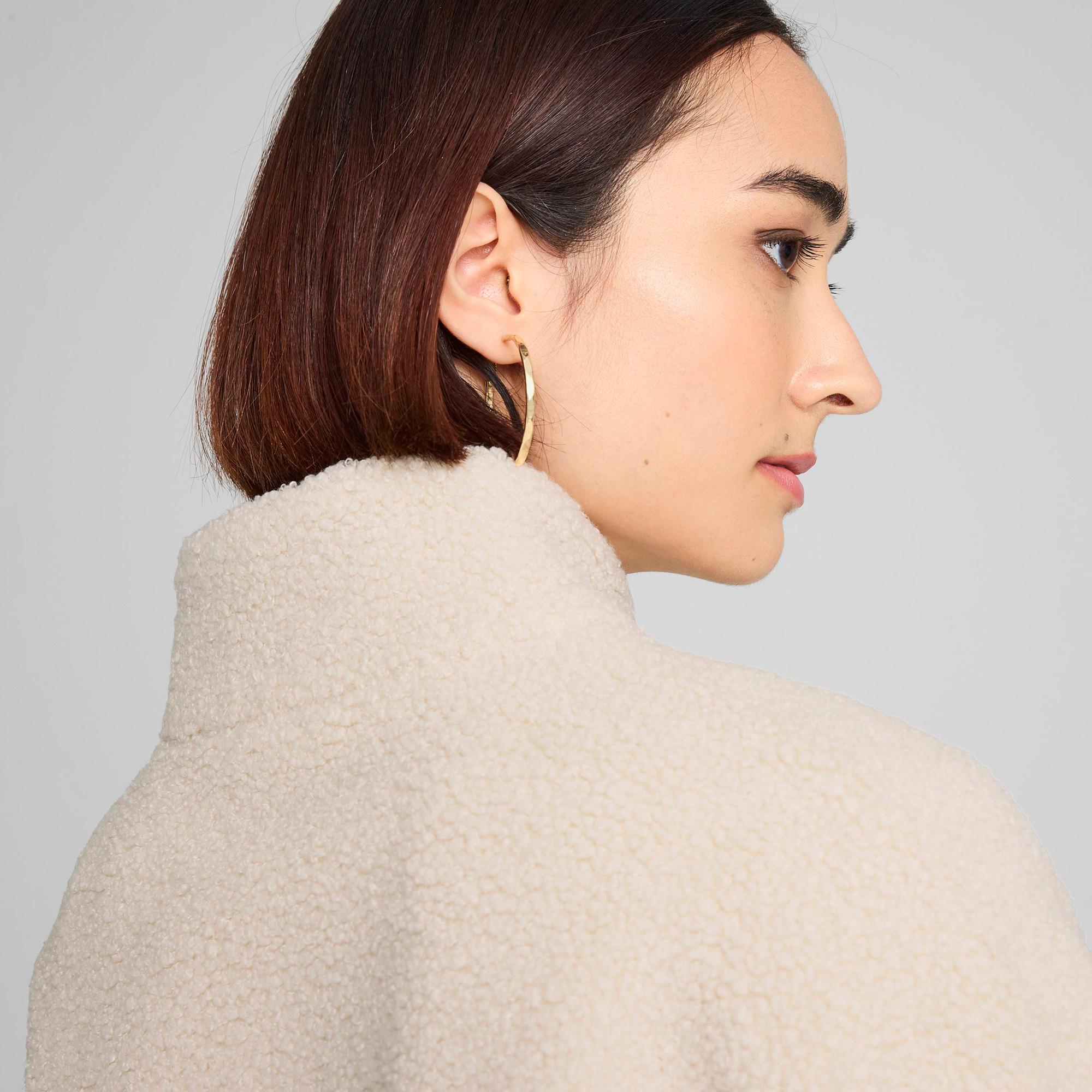 Puma Classics Winterized Half-Zip Kadın Beyaz Sweatshirt