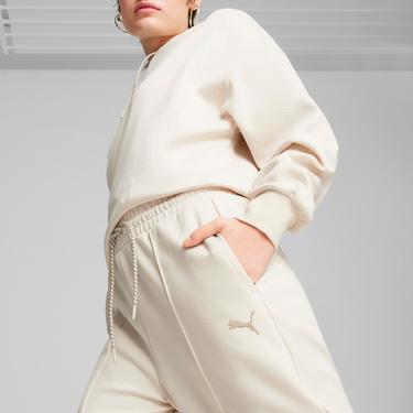  Puma Classics Pintuck Kadın Beyaz Eşofman Altı