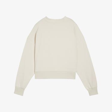  Puma Classics Oversized Crew Kadın Beyaz Sweatshirt