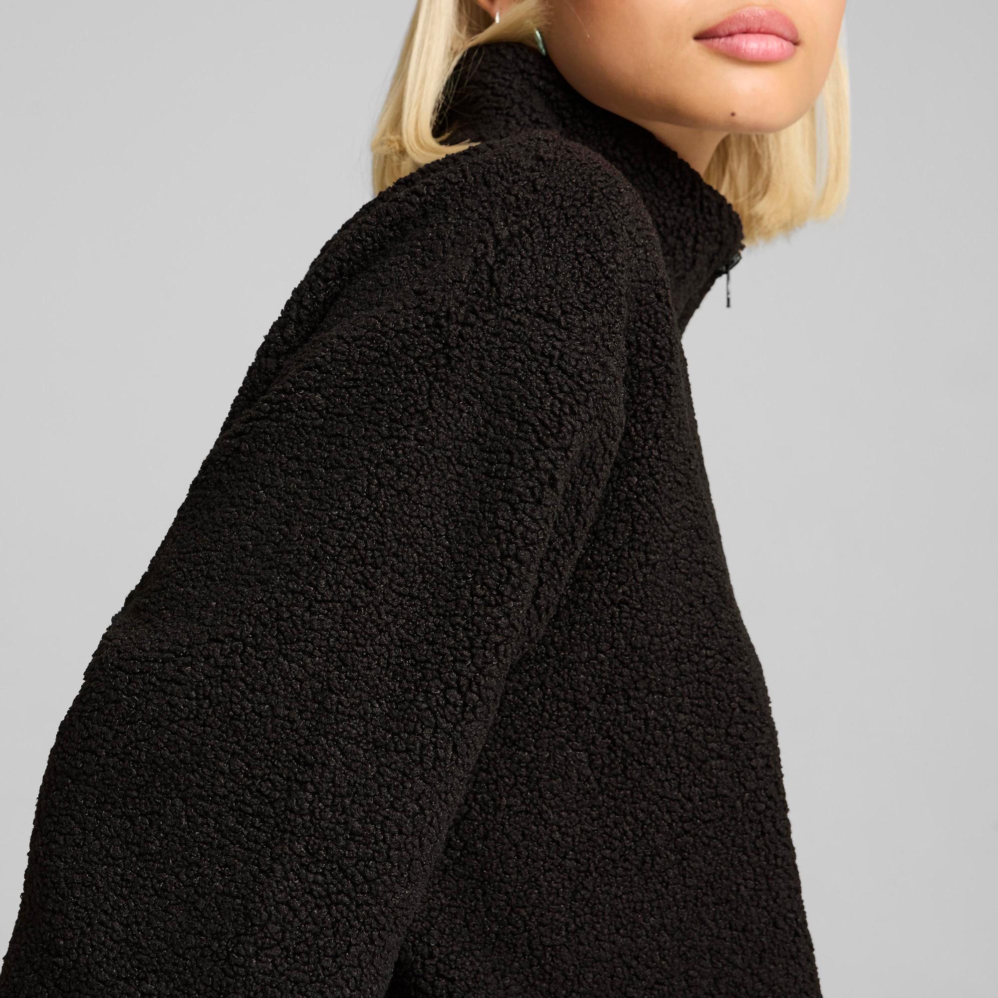 Puma Classics Winterized Half-Zip Kadın Siyah Sweatshirt