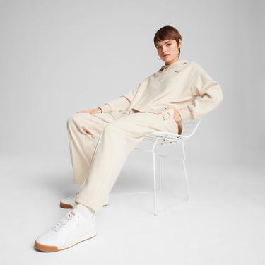  Puma Classics Pintuck Kadın Beyaz Eşofman Altı