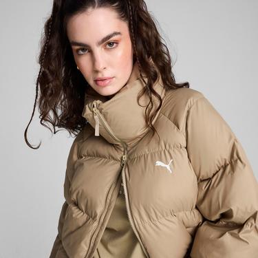  Puma Oversized Puffer Kadın Bej Mont
