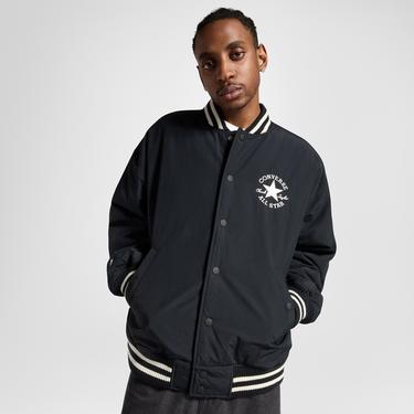  Converse Varsity Graphic Bomber Erkek Siyah Ceket