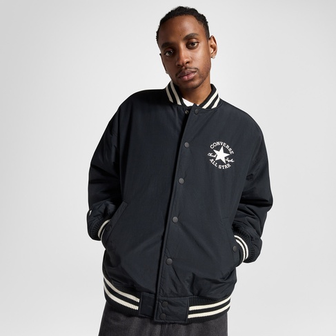  Converse Varsity Graphic Bomber Erkek Siyah Ceket