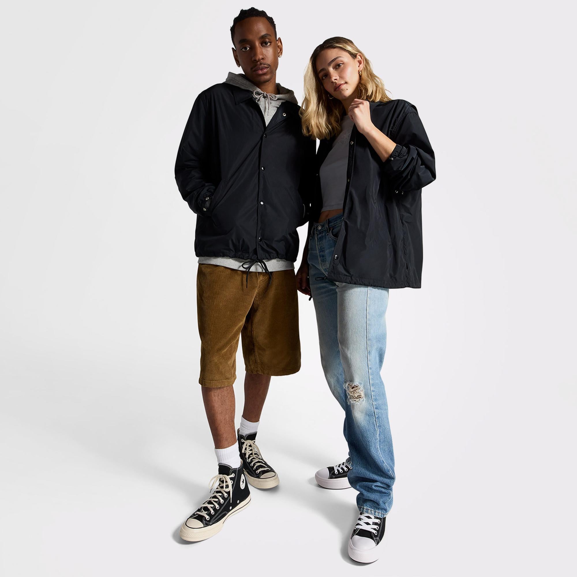 Converse Go-To Unisex Siyah Yağmurluk