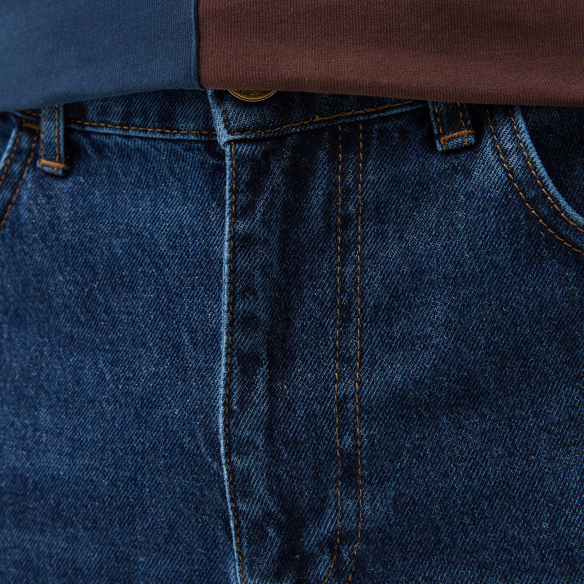 Ucla Benito Nakışlı Erkek Lacivert Denim Pantolon