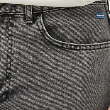  Ucla Benito Nakışlı Erkek Gri Denim Pantolon