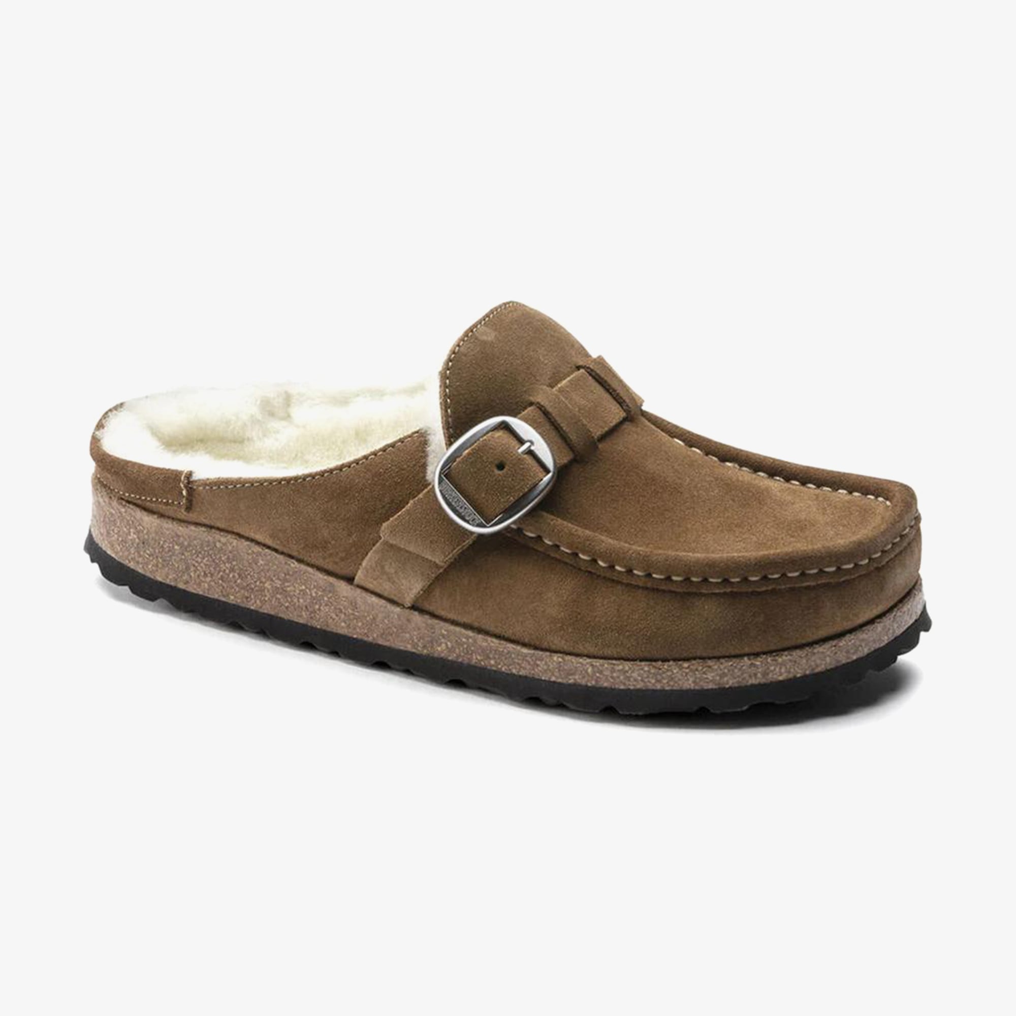 Birkenstock Birkenstock Buckley Vl Shearling Kadın Kahverengi Terlik Sandalet & Terlik | FashFed Kahverengi - 2. görsel