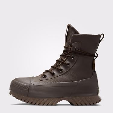  Converse Chuck Taylor All Star Lugged 2.0 CC Unisex Kahverengi Deri Platform Bot