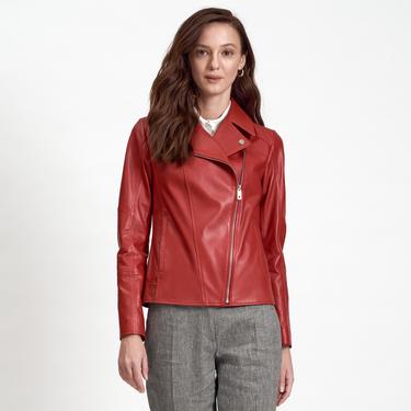  Beatrix Kadın Deri Biker Ceket
