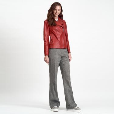  Beatrix Kadın Deri Biker Ceket