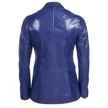  Elenore Kadın Deri Blazer Spor Ceket