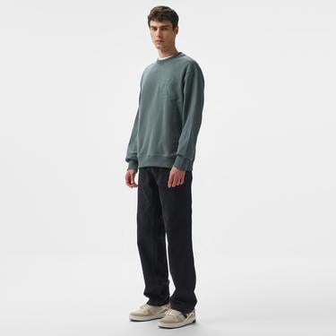  Calvin Klein Jeans Erkek Gri Sweatshirt