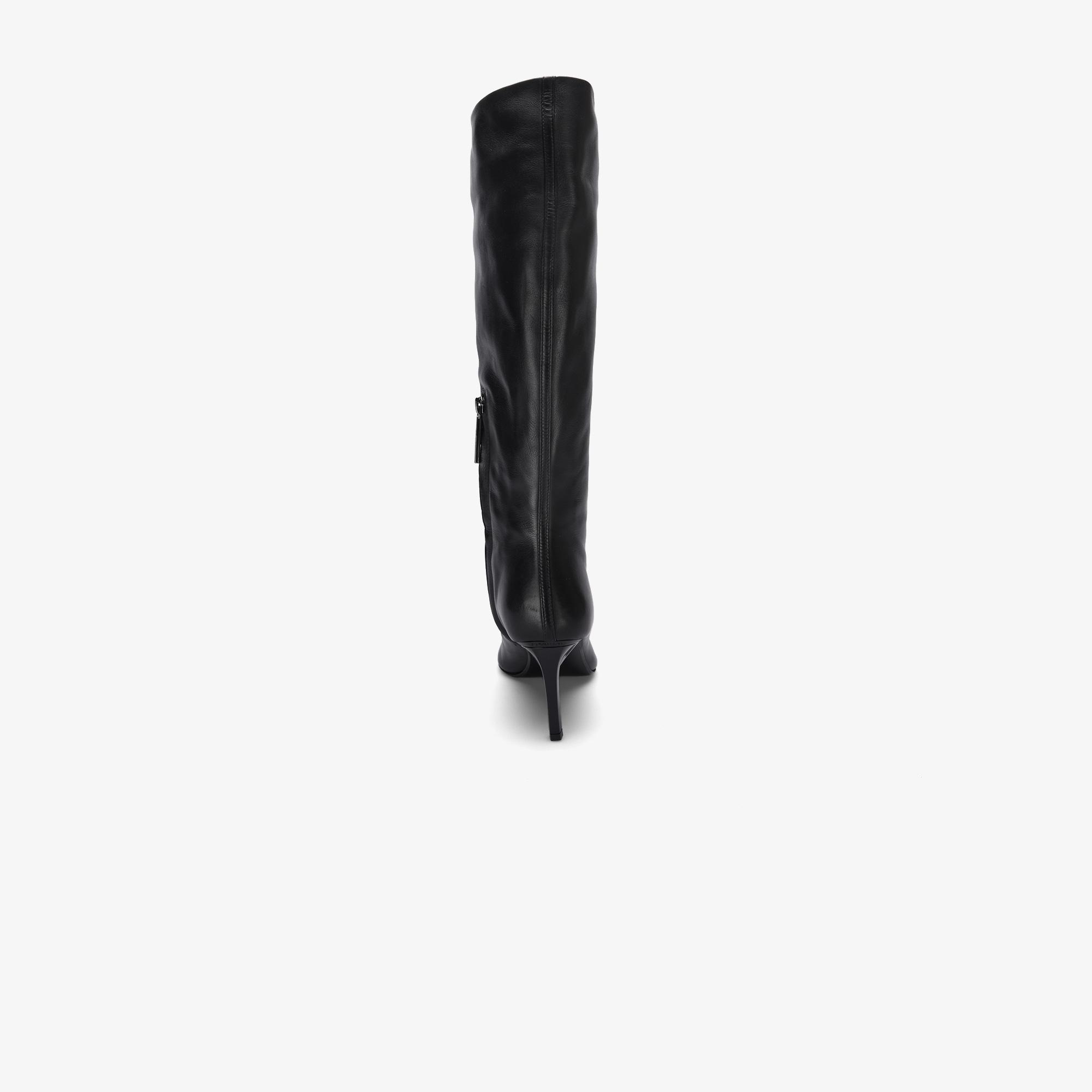 Calvin Klein Heel Knee Boot 70 Kadın Siyah Yağmur Botu