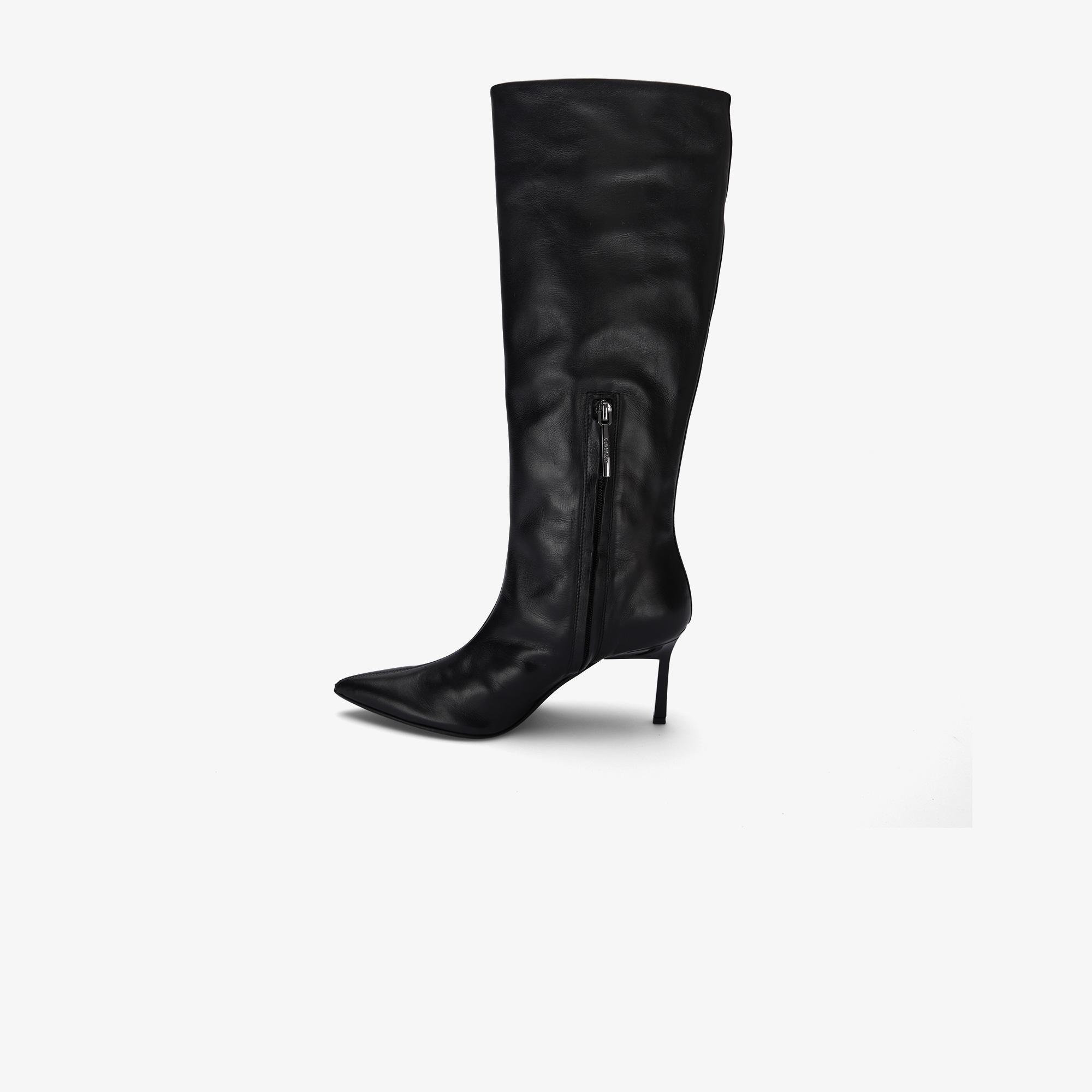 Calvin Klein Heel Knee Boot 70 Kadın Siyah Yağmur Botu