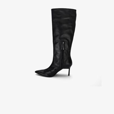  Calvin Klein Heel Knee Boot 70 Kadın Siyah Yağmur Botu