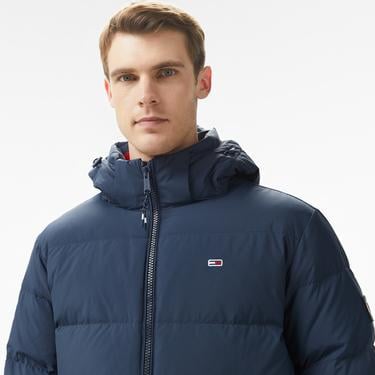  Tommy Hilfiger Essential Down Erkek Lacivert Puffer Mont