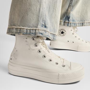  Converse Chuck Taylor All Star Lift Kadın Krem Platform Sneaker