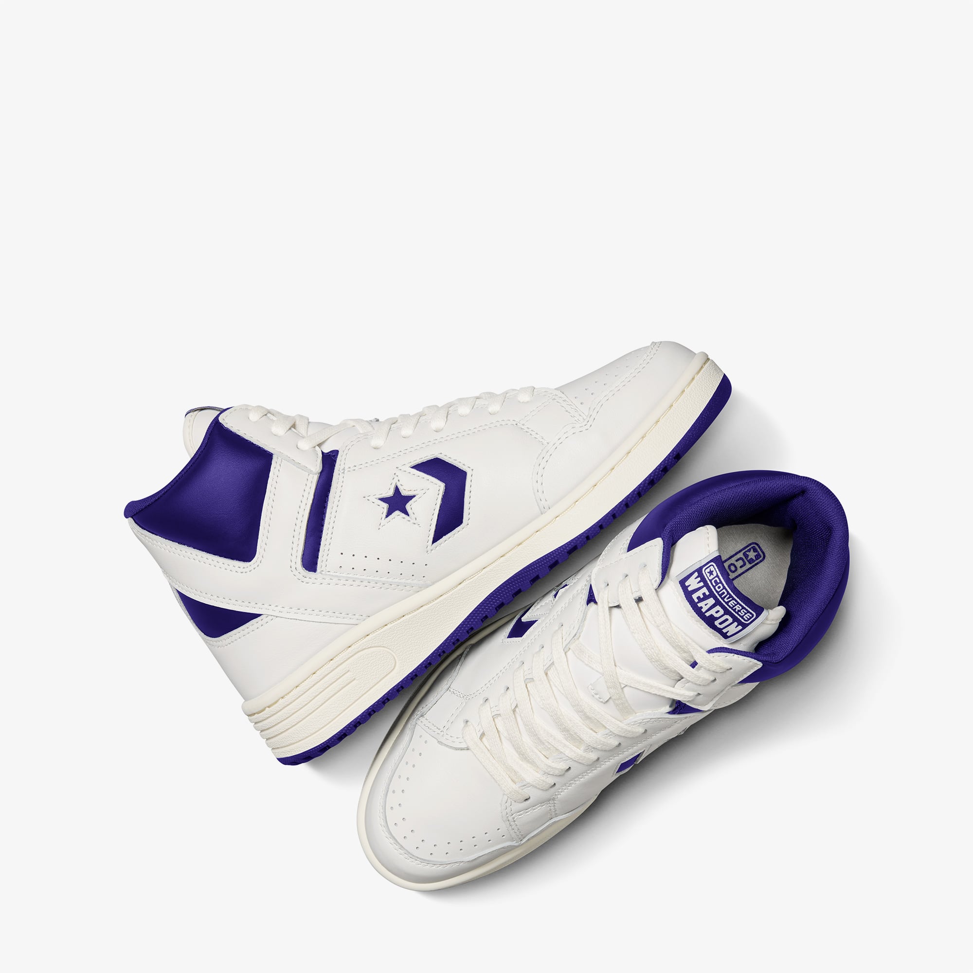 Converse Converse Mor Weapon Unisex Krem Deri Sneaker | FashFed Mor - 7. görsel