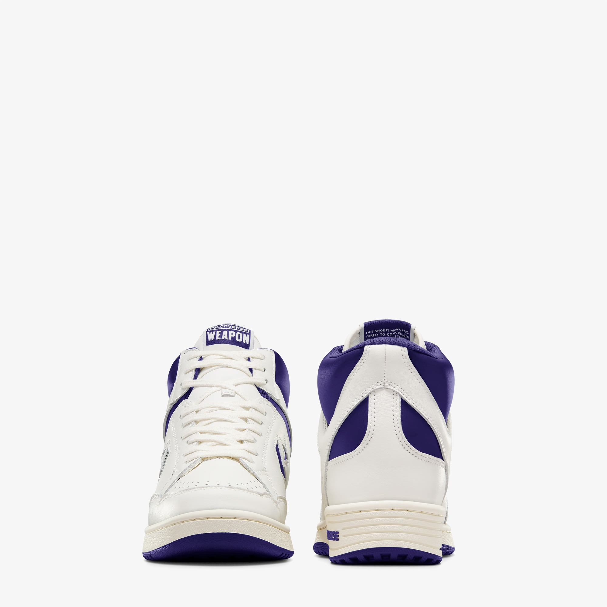 Converse Converse Mor Weapon Unisex Krem Deri Sneaker | FashFed Mor - 3. görsel