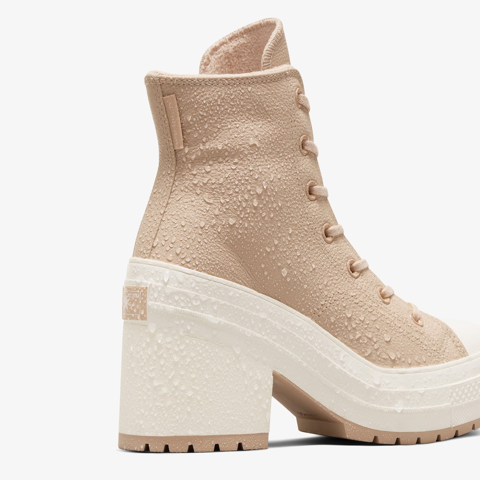 Converse Converse Kahverengi Chuck 70 De Luxe Heel Unisex Bej Deri Platform Sneaker | FashFed Kahverengi - 9. görsel