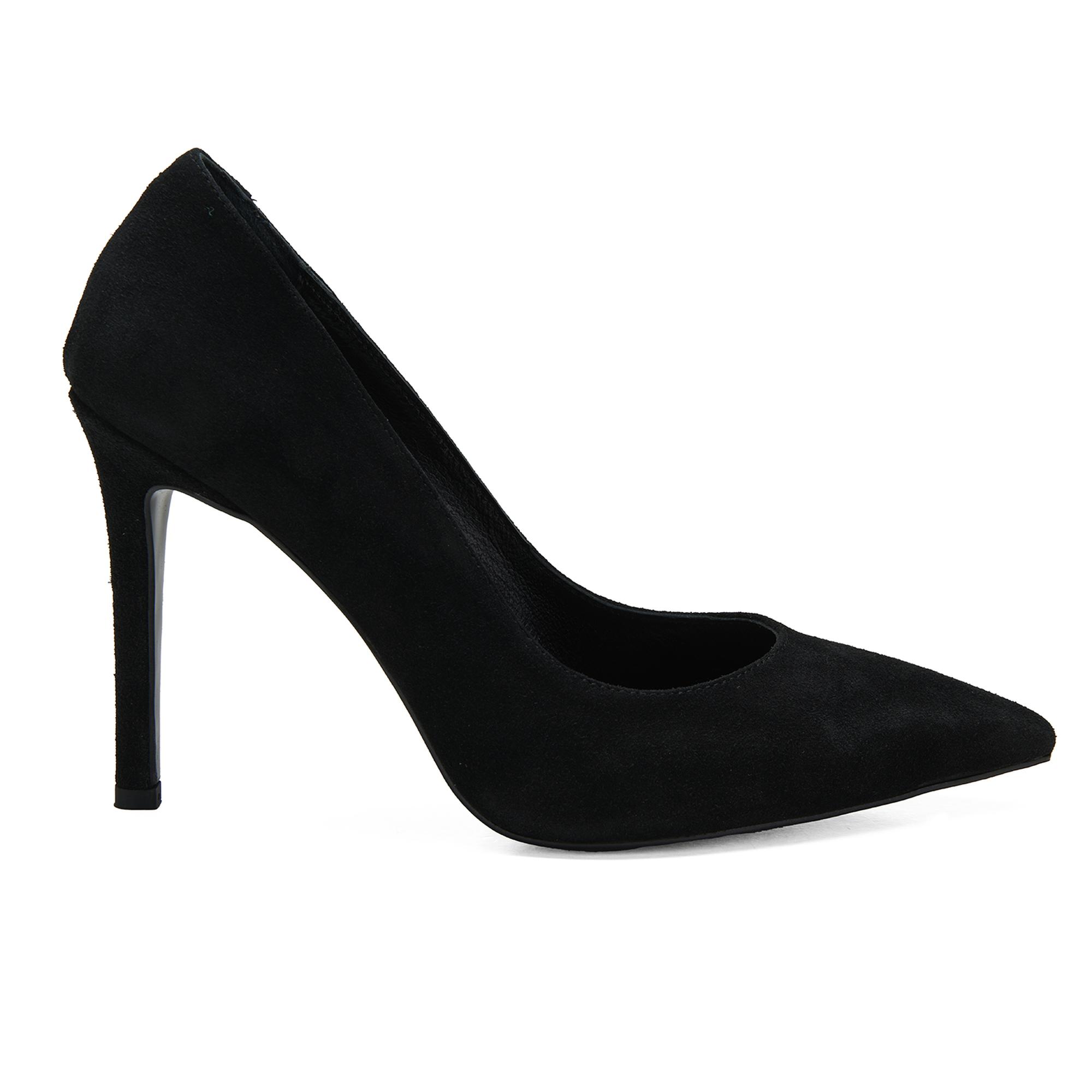 Kadın Siyah Süet Stiletto