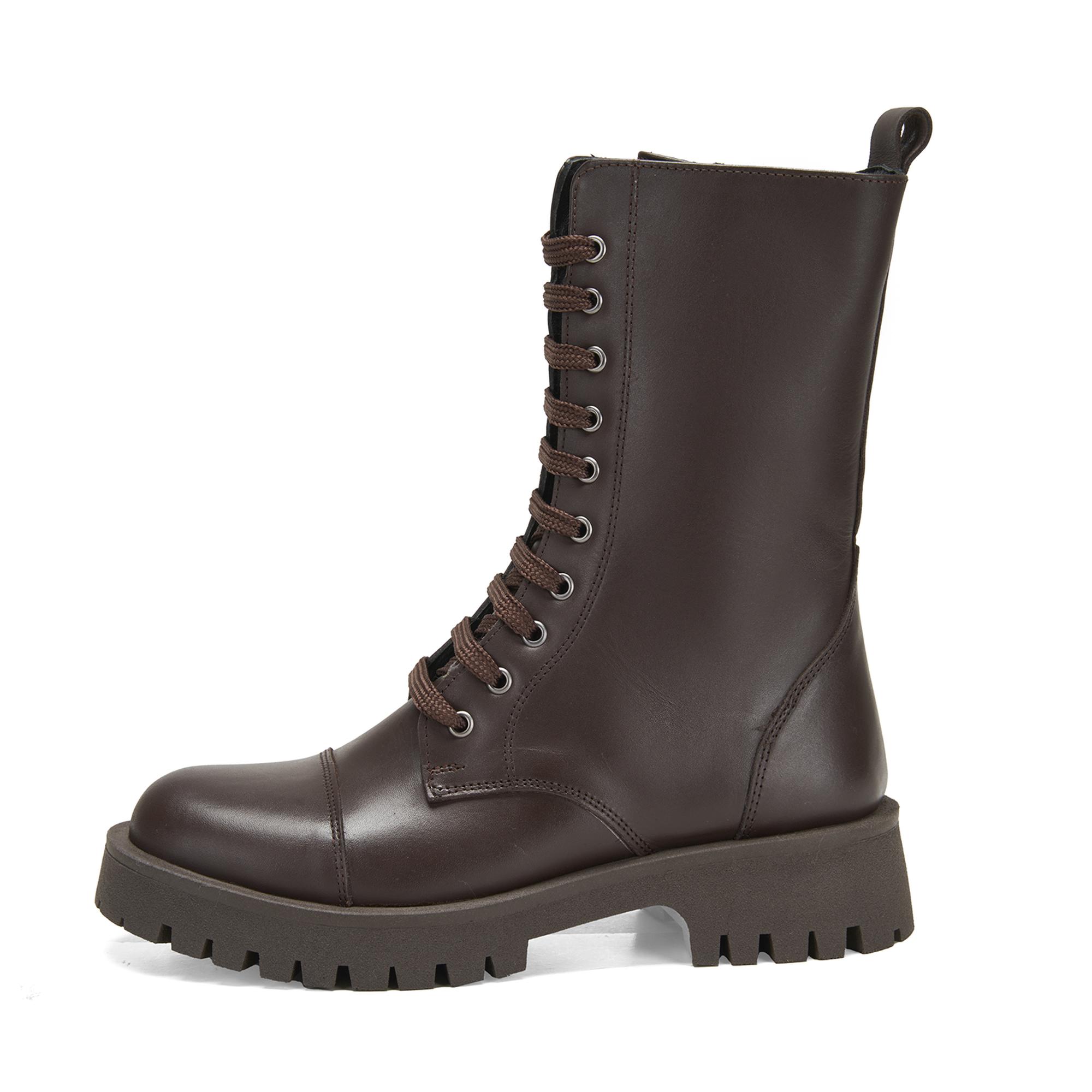 Kadın Kahve Deri Bot