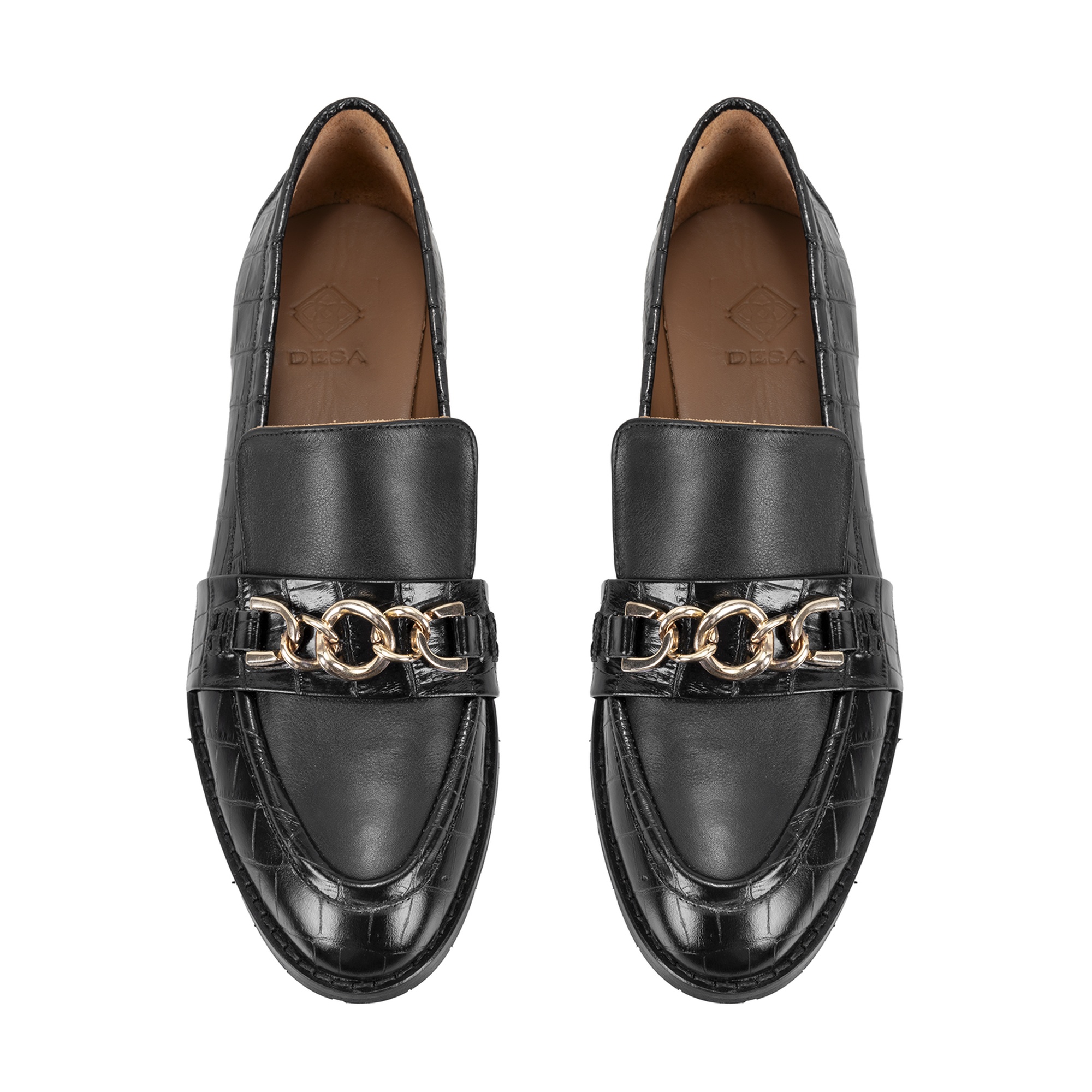 Kadın Siyah Günlük Deri Loafer