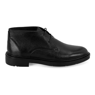  Amelian Siyah Erkek Deri Bot