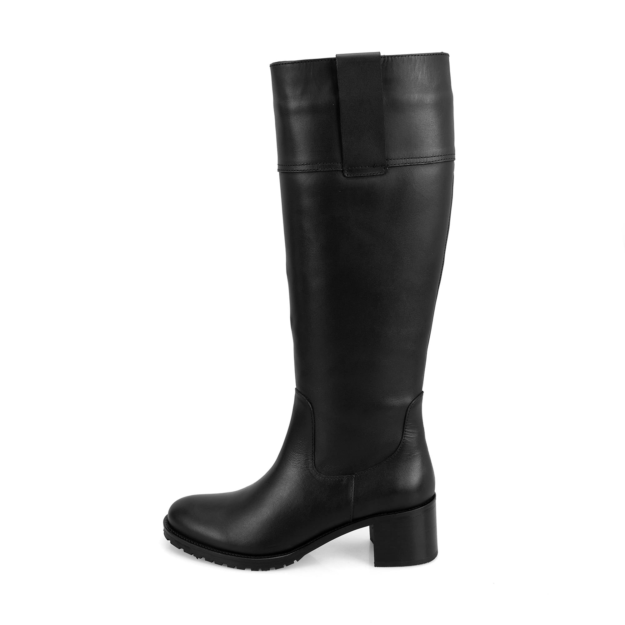 Kadın Siyah Deri Çizme