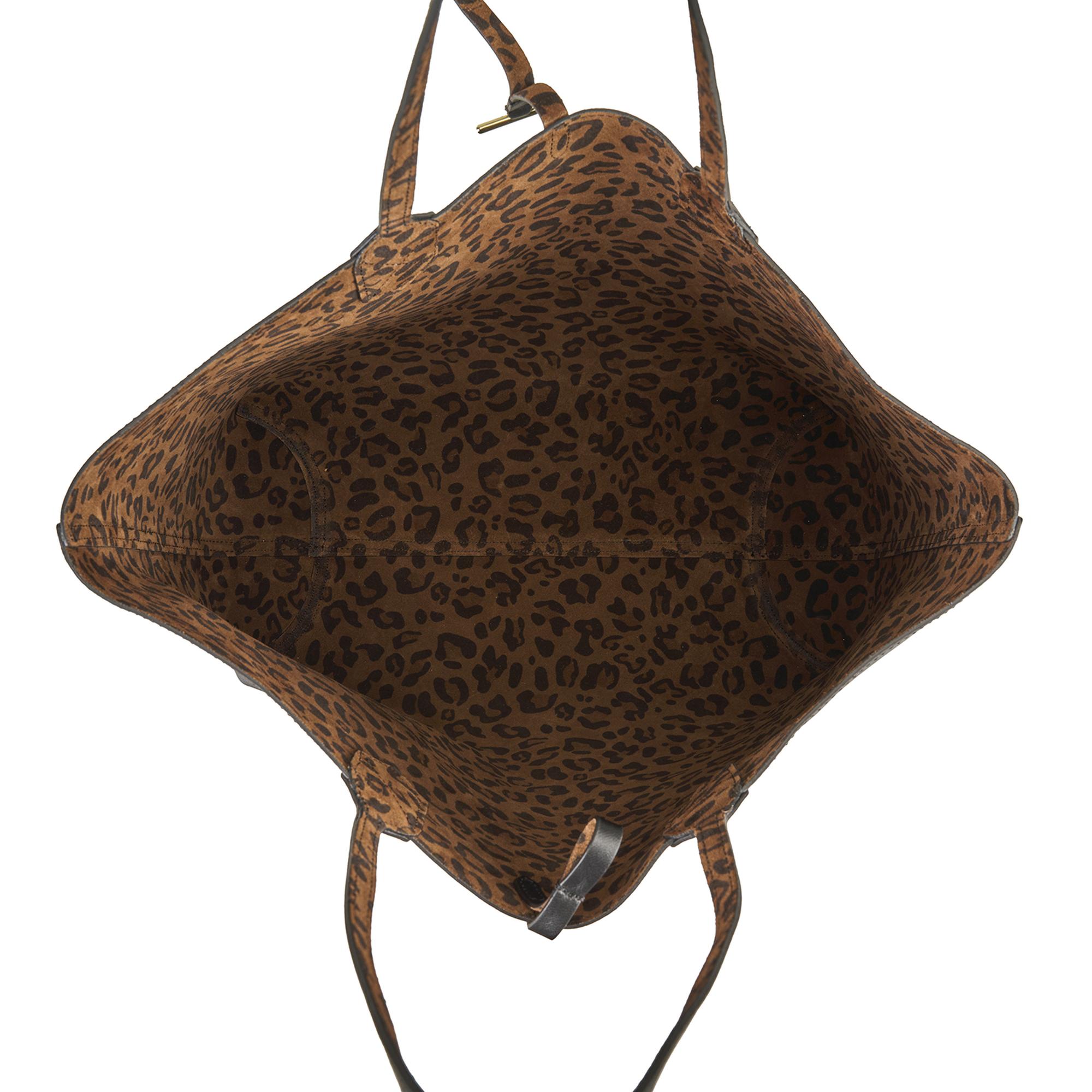 XXXEmely Leopar Kadın Çift Taraflı Deri Omuz Çantası