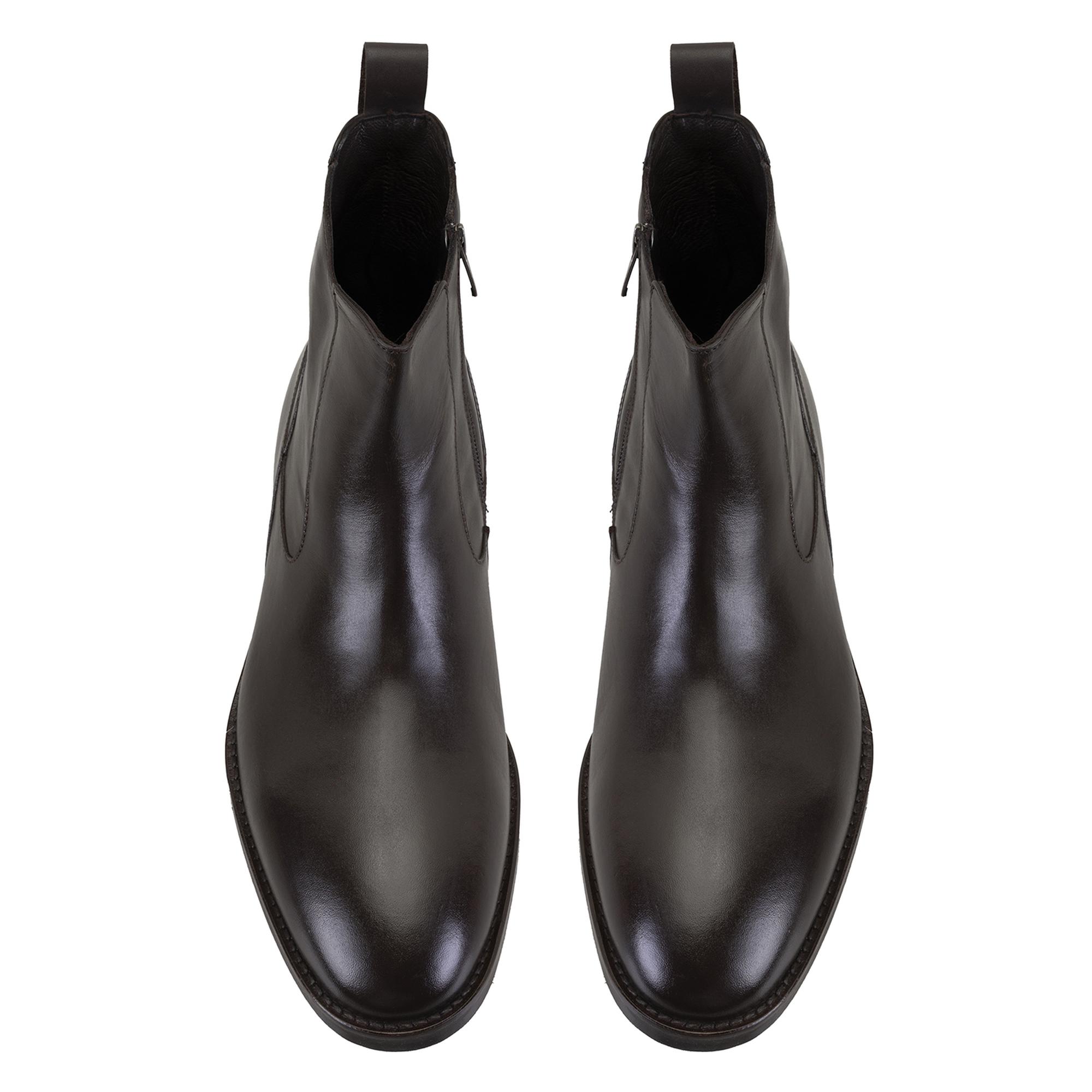 Luella Kahve Erkek Deri Bot