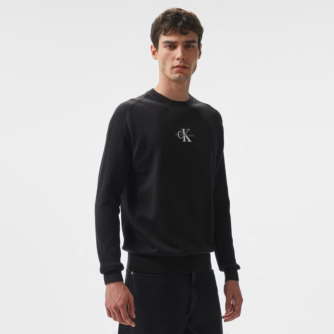  Calvin Klein Jeans Erkek Siyah Triko