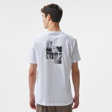  Calvin Klein Jeans Erkek Beyaz T-Shirt