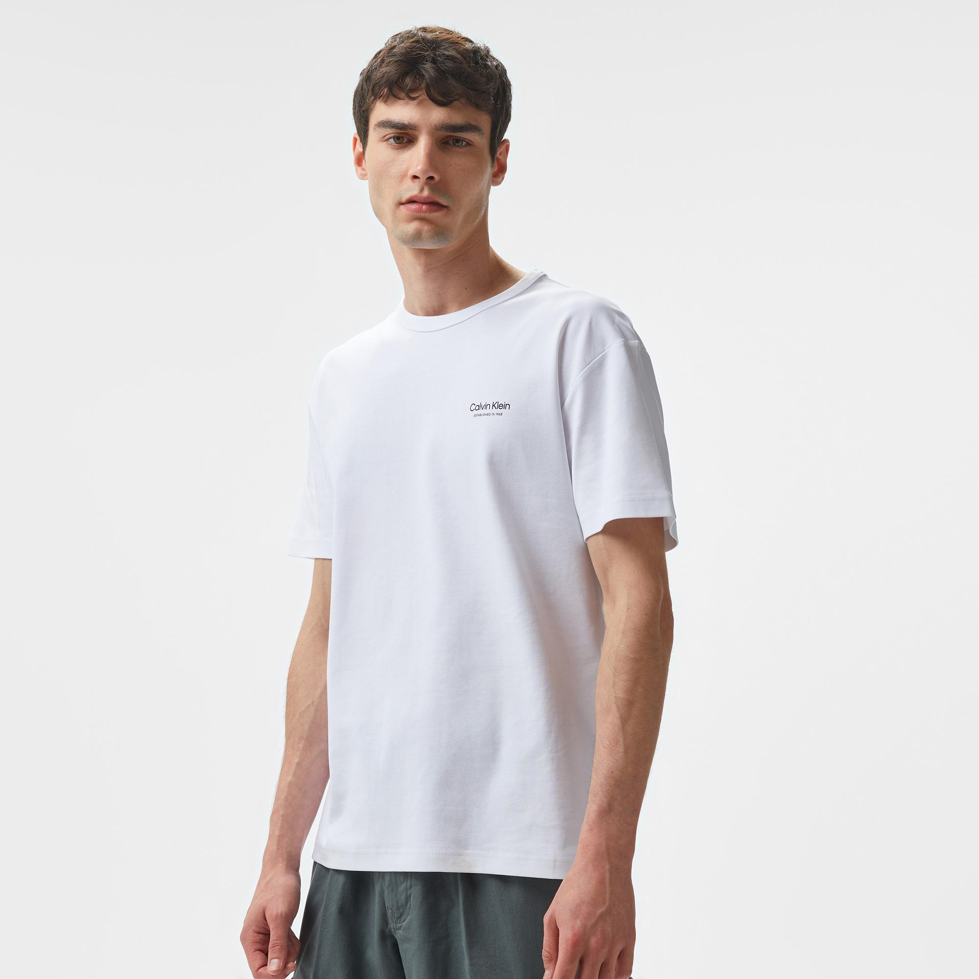 Calvin Klein Erkek Beyaz T-Shirt