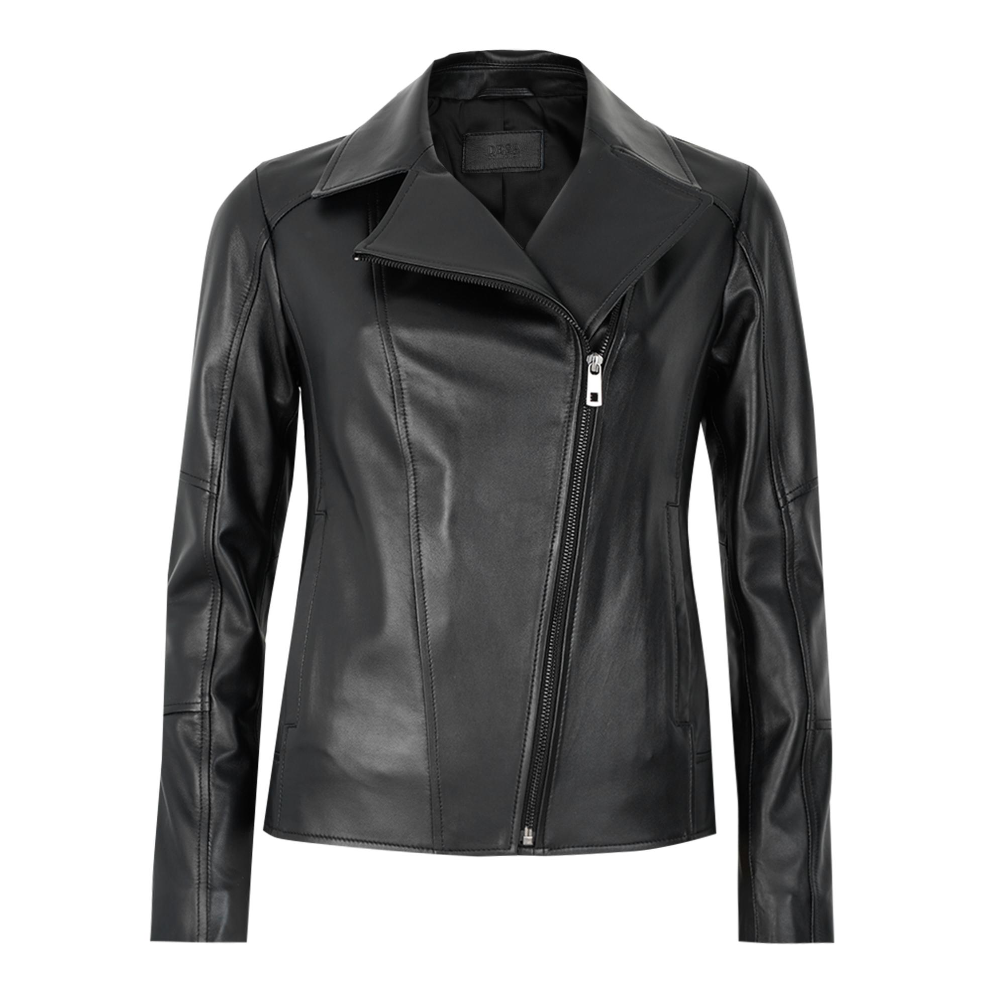 Beatrix Kadın Deri Biker Ceket