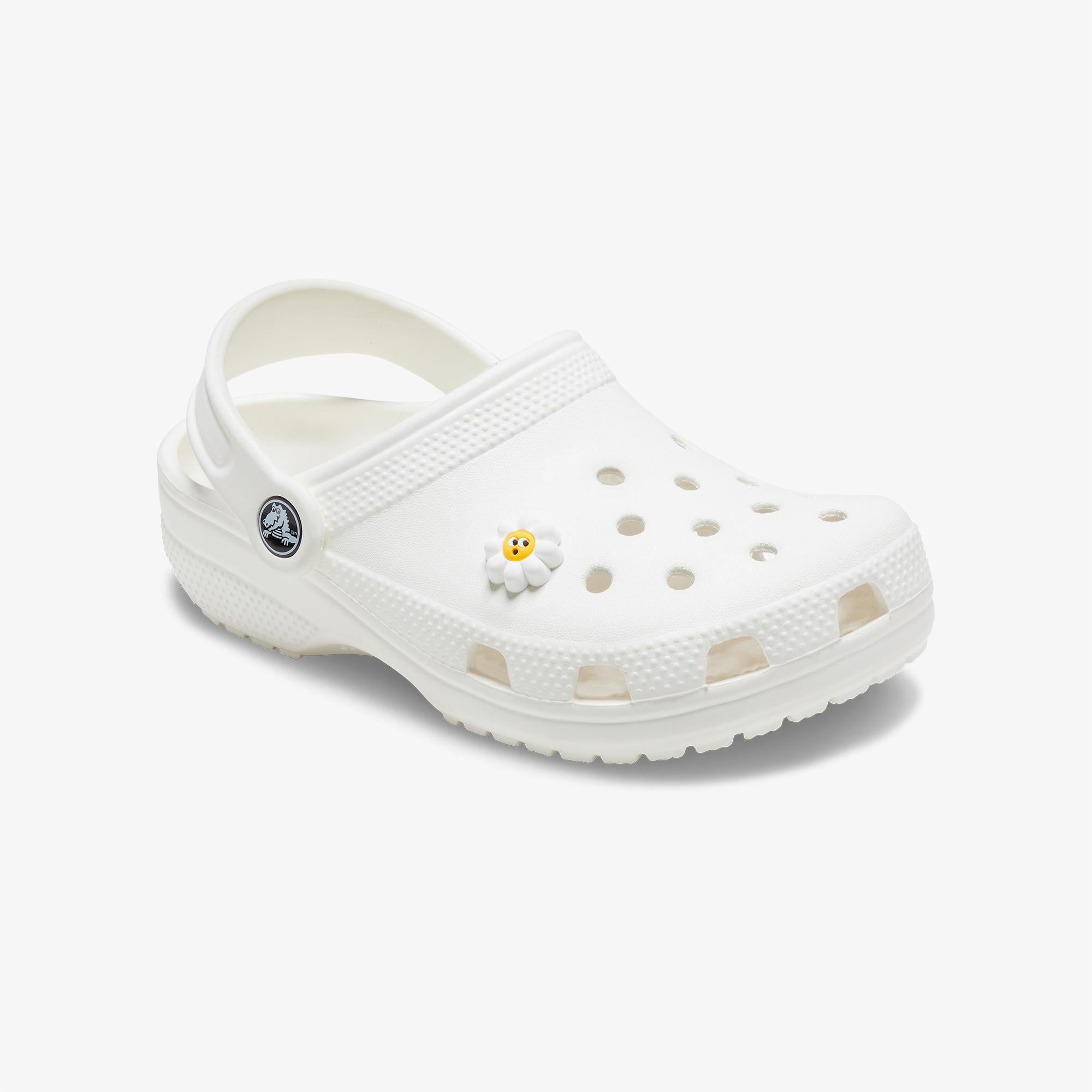 Crocs Shocked Daisy Unisex Beyaz Rozet