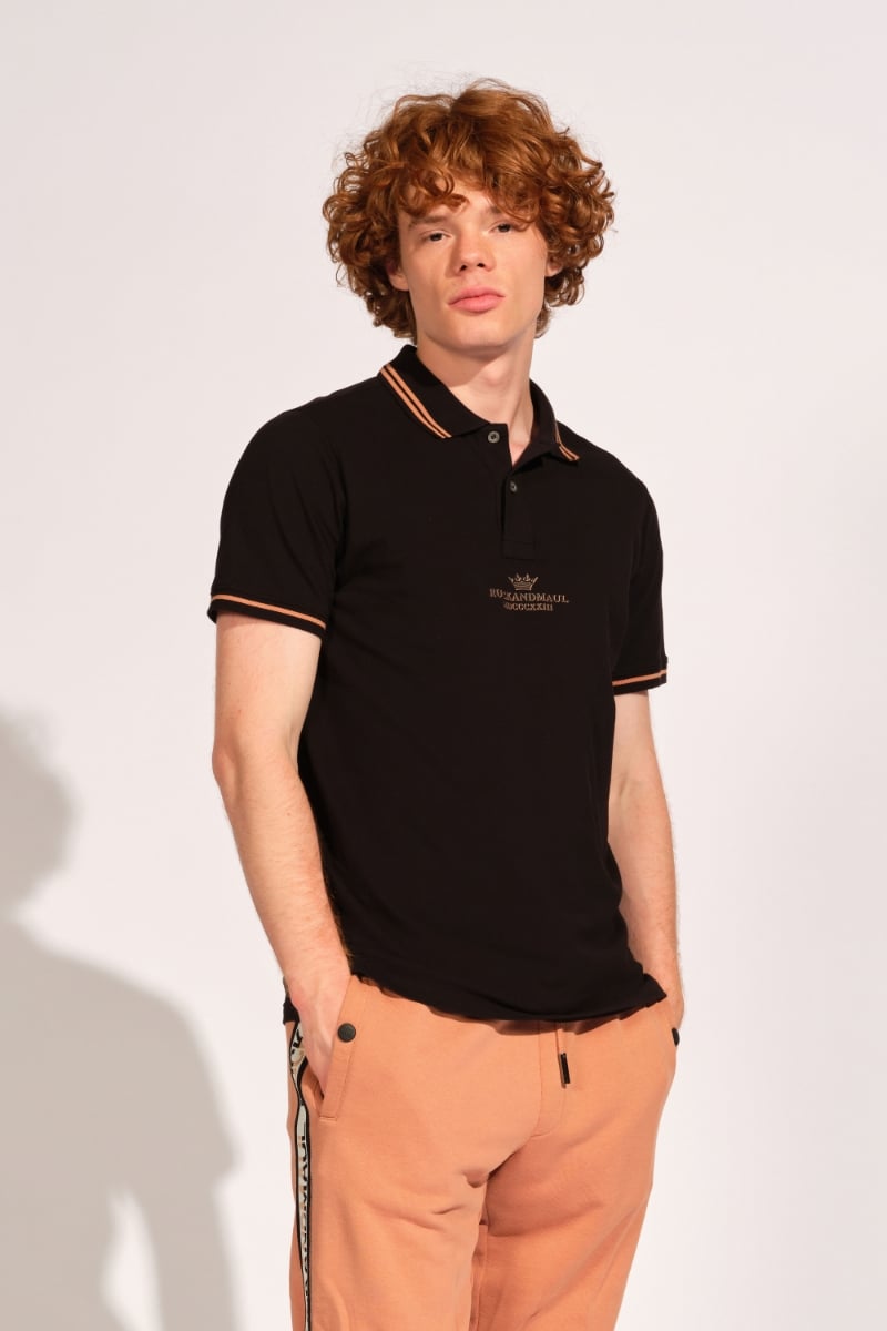  Siyah Erkek Polo Tişört