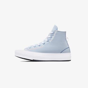  Converse Chuck Taylor All Star Lift Genç Mavi Platform Sneaker
