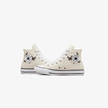  Converse Chuck Taylor All Star Butterflies Genç Ekru Sneaker