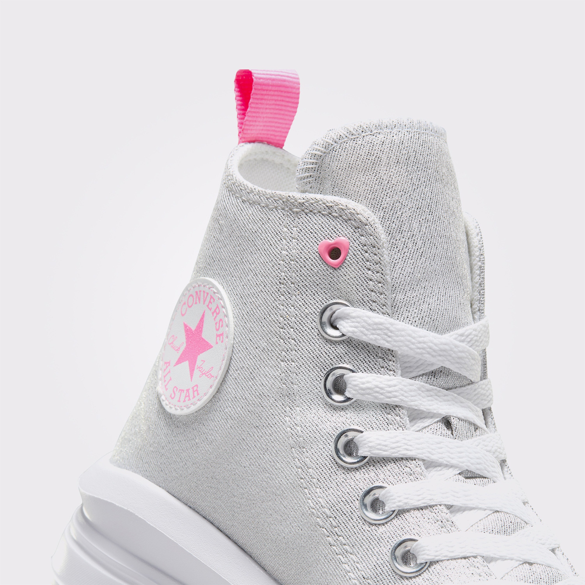 Converse Chuck Taylor All Star Move Platform Sparkle Çocuk Beyaz Sneaker