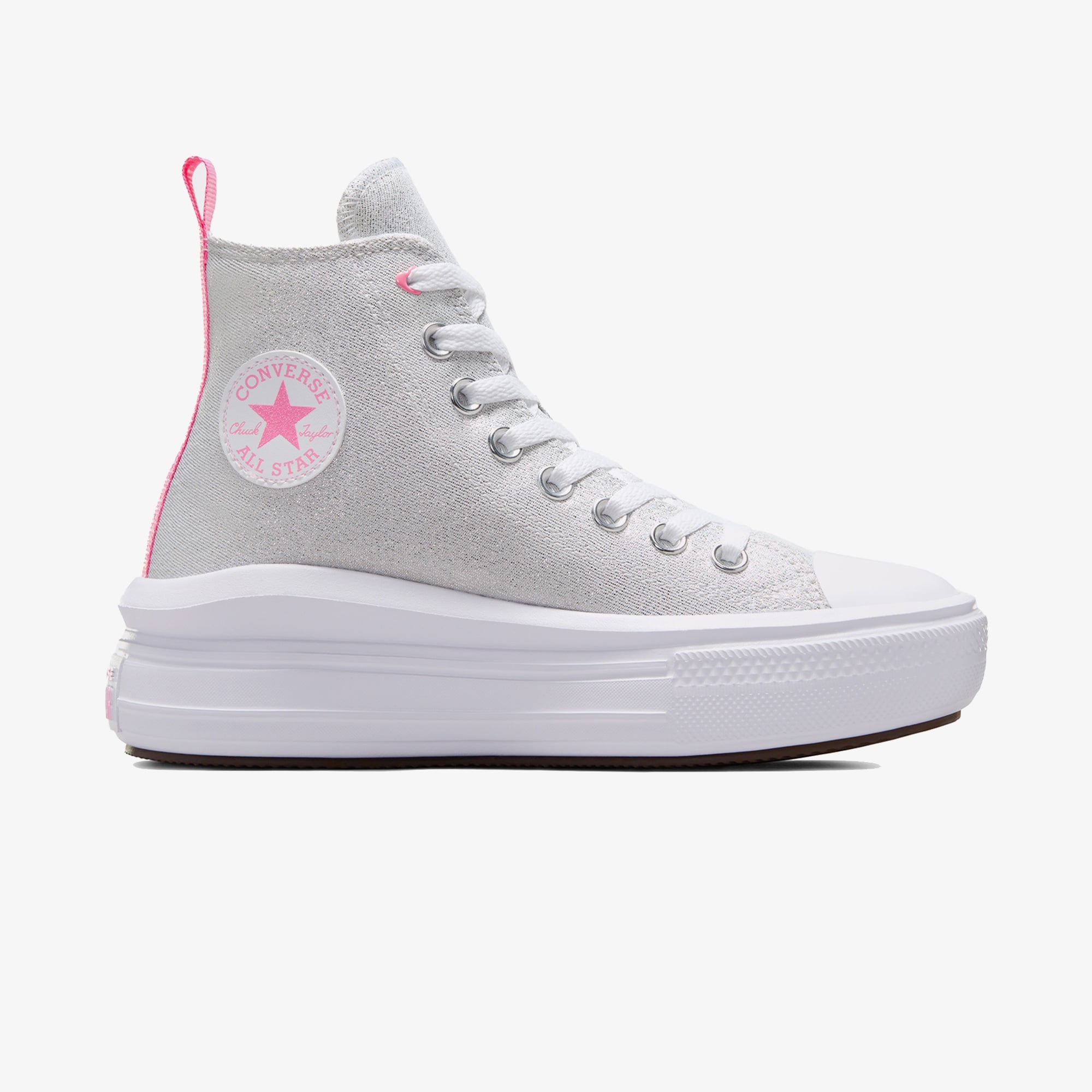 Converse Chuck Taylor All Star Move Platform Sparkle Çocuk Beyaz Sneaker
