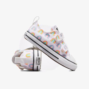  Converse Chuck Taylor All Star Rainbows Çocuk Beyaz Sneaker